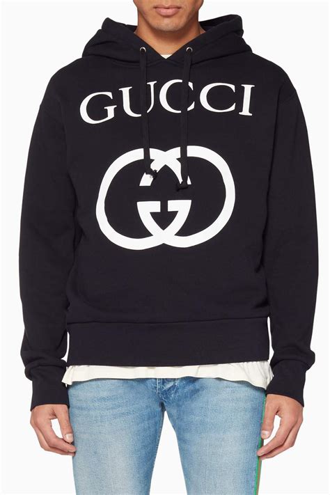 black Gucci hoodie men